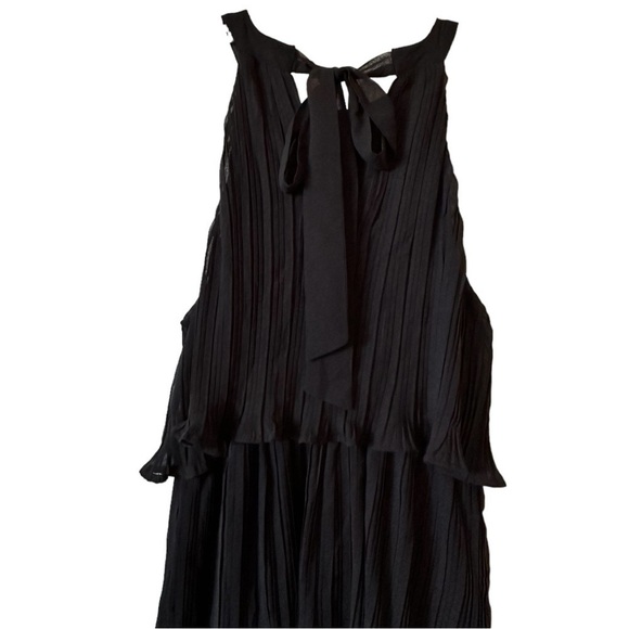 NWT Zesica Women’s 4 Tiered Summer Sleeveless Halter Neck Lined Chiffon Dress - Picture 4 of 7